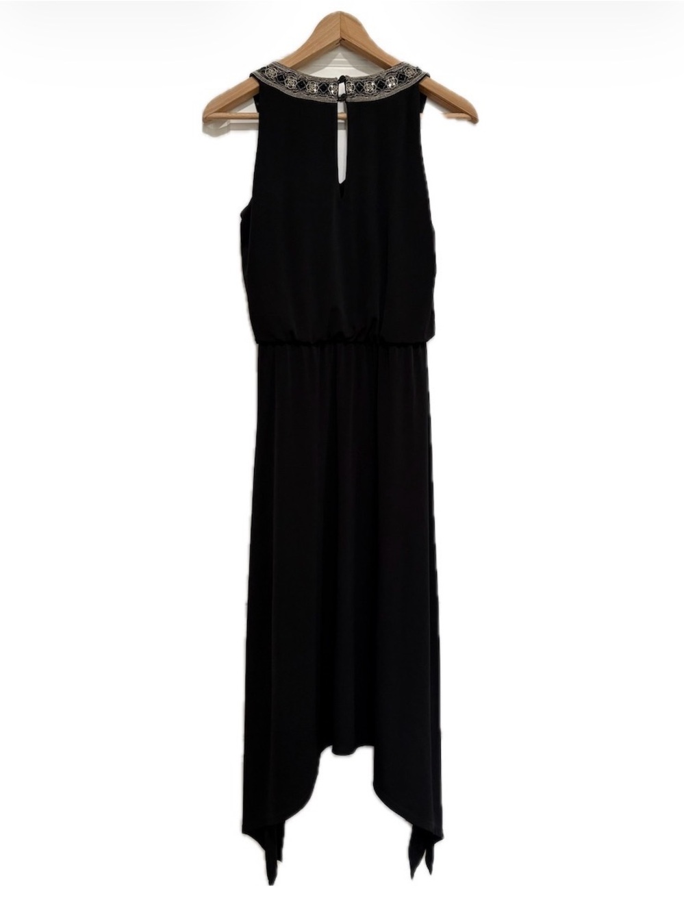 White House Black Market Beaded V-Neck Dress XS - Picture 3 of 9
